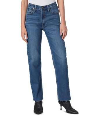 rag & bone Harlow High Rise Straight Leg Ankle Jeans in Nova ...