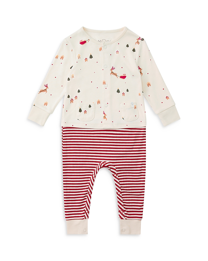 Mori Unisex Cardigan & Legging Set - Baby In Red