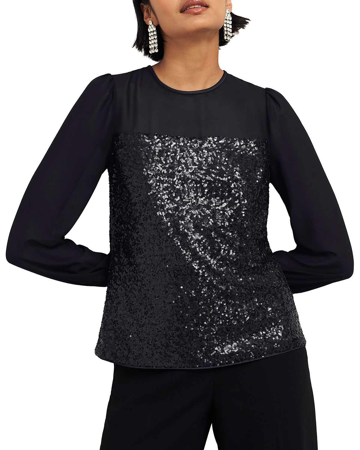 Hobbs London Zariah Sequin Top