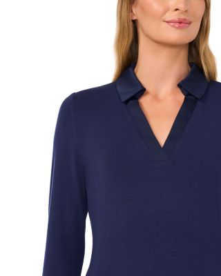 Collared Long Sleeve Top