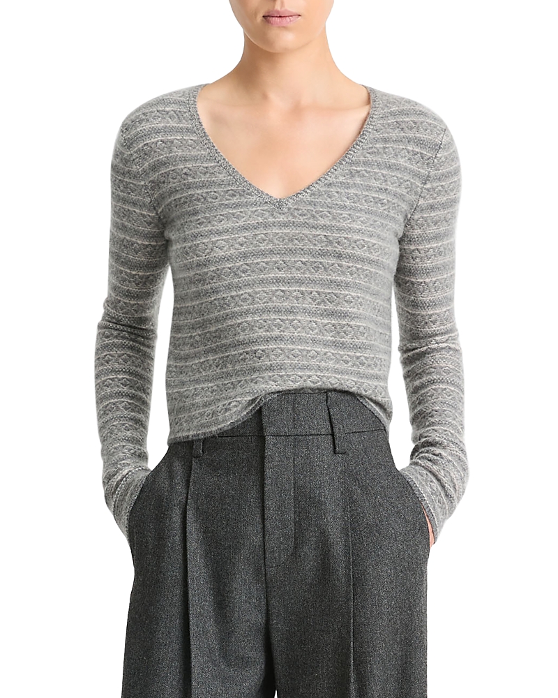Shop Vince Cashmere Sweater In Medium Heather Grey