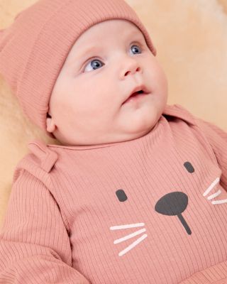 Girls' Little Kitty Bodysuit, Footed Leggings & Hat Set - Baby