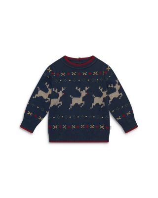 Unisex Reindeer Fair Isle Reindeer Sweater - Baby