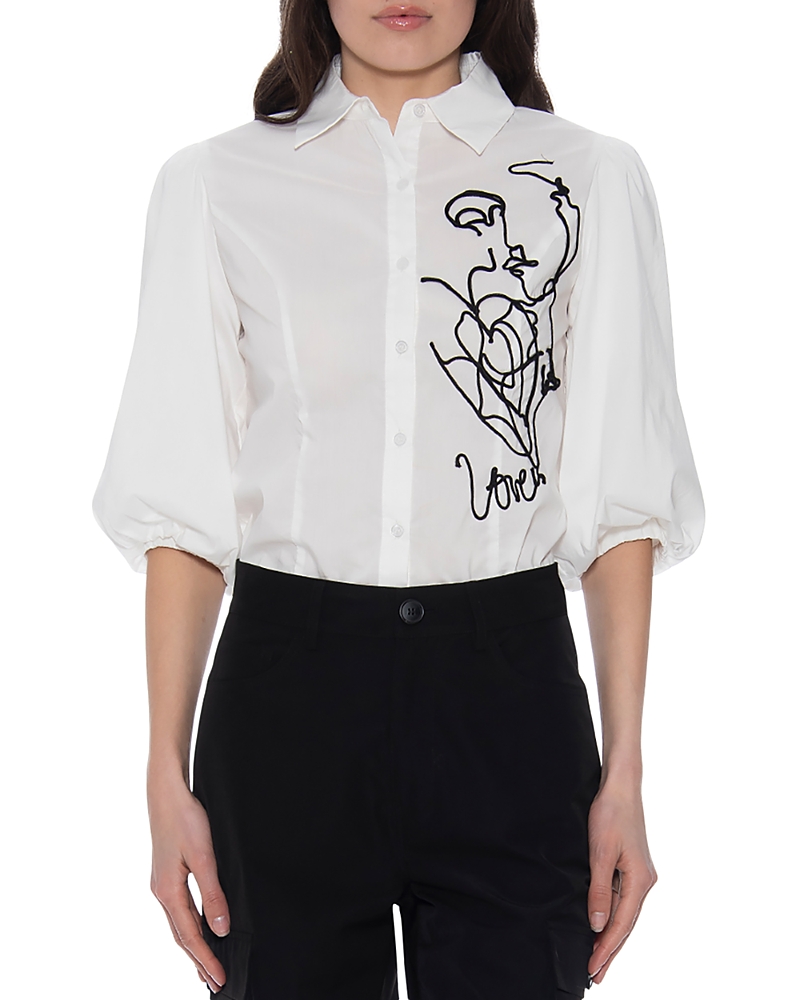 Gracia Embroidered Top