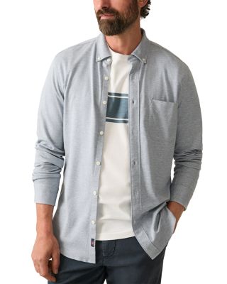 Coastline Knit Plaid Button Down Shirt 