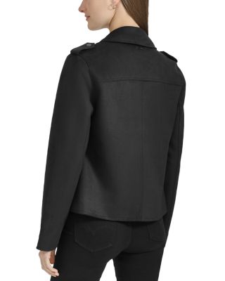 Faux Suede Moto Jacket