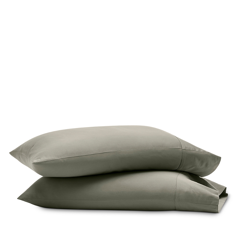 Boll & Branch Signature Organic Cotton Hemmed Pillowcase Set, King In Juniper
