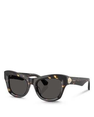 Burberry - Shield Hinge Cat Eye Sunglasses, 51mm