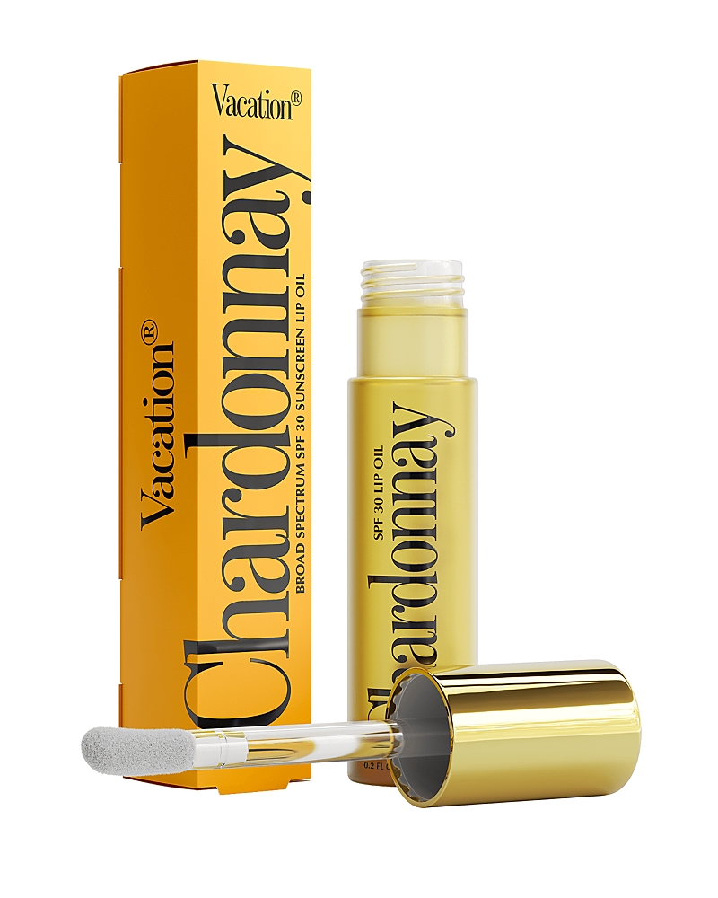 Vacation Chardonnay Lip Oil Spf 30 5.9ml In White