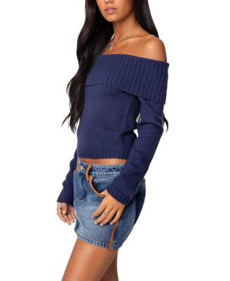 Tamara Fold Over Knit Top