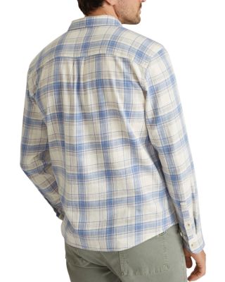 Cotton Stretch Plaid Regular Fit Button Down Selvage Shirt
