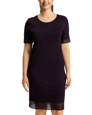 Hanro - Sophie Lace Trim Short Sleeve Nightgown