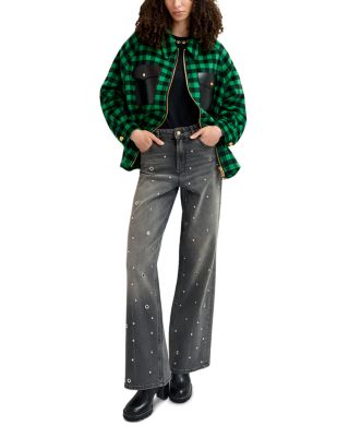 High Rise Wide Leg Jeans in Earl Grey