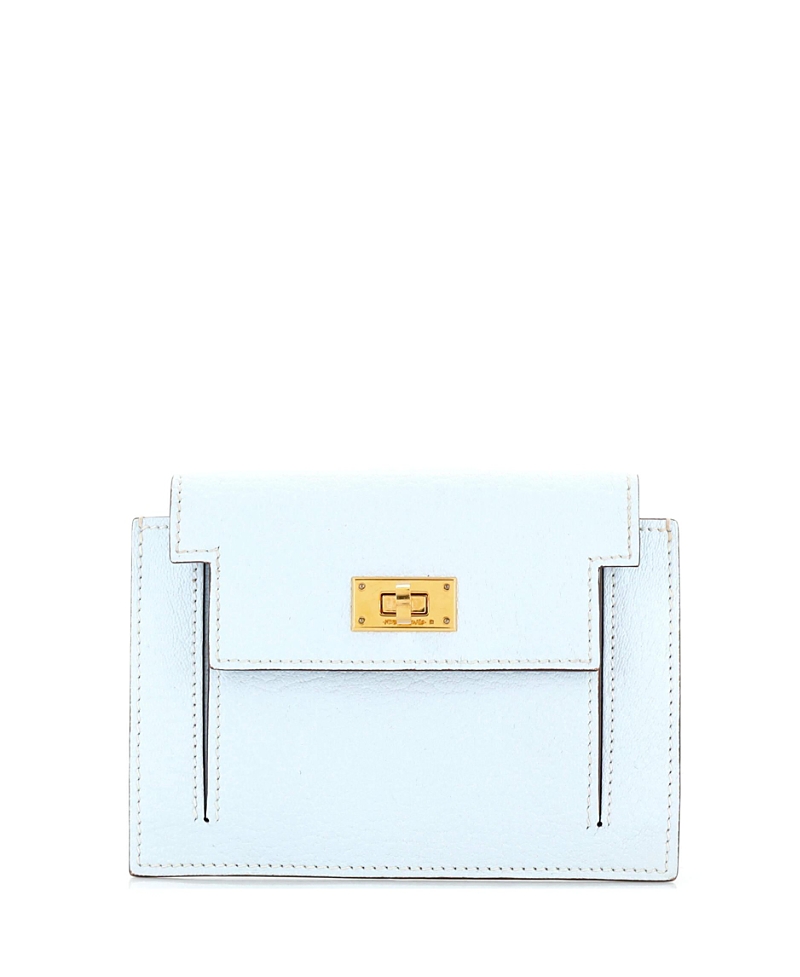 Pre-Owned Hermes Kelly Pocket Compact Wallet Chevre Mysore