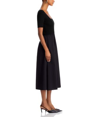 Short Sleeve Square Neck Dress 