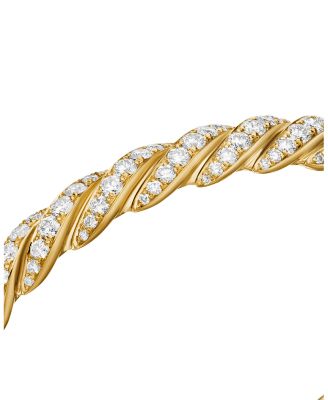18K Yellow Gold Pav&eacute;flex Diamond Bracelet, 7.8mm