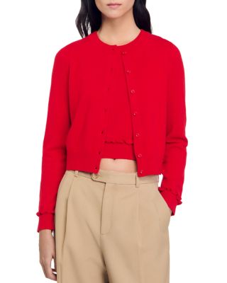Sandro - Emile Ruffled Cardigan
