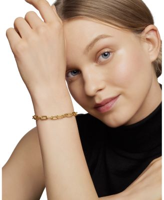 Madison Bold Chain Bracelet in 18K Gold, 6mm