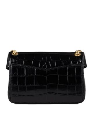 Small Embossed Leather Crossbody Bag   