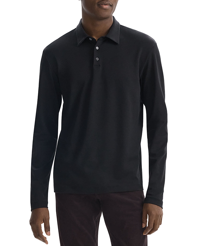 Theory Clinton Knit Long Sleeve Polo