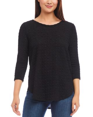 Karen Kane - Textured Knit Boat Neck Top