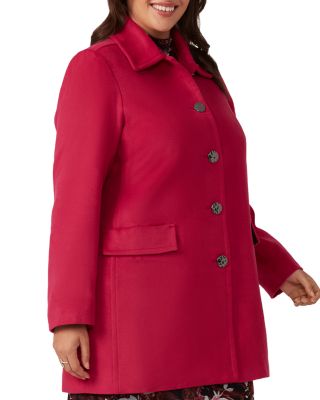 Plus Charm Single Breasted Coat
