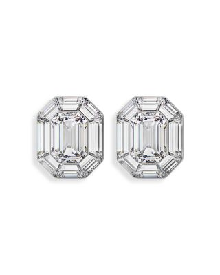 【Swarovski】Lucent Swarovski Lucent Crystal Octagon Clip On Drop Earrings in