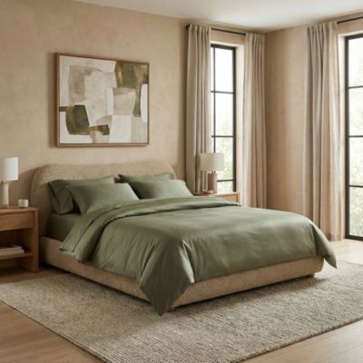  Luxe CleanBamboo Sateen+ Duvet Cover, Full/Queen