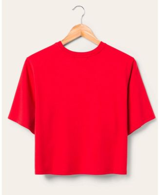 Women's NFL Kansas City Chiefs Color Block Crop Tee