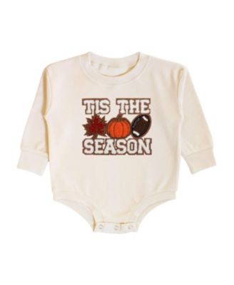 Sweet Wink Boys' Tis The Season Pumpkin Patch Long Sleeve Romper - Baby