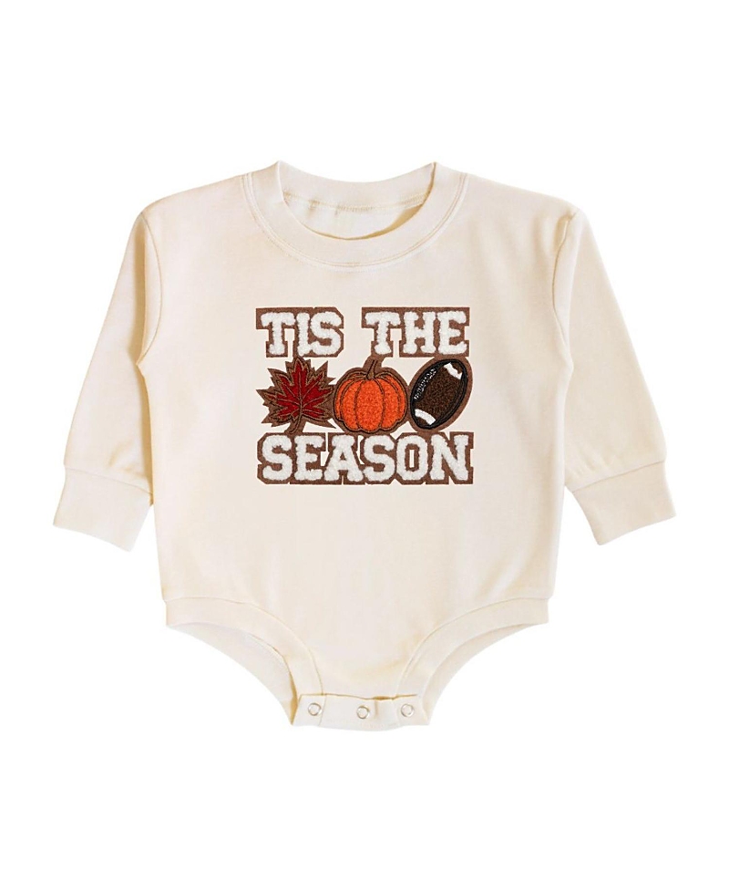 Sweet Wink Tis The Season Pumpkin Patch Long Sleeve Romper - Baby