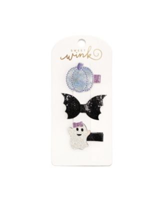 Sweet Wink - Girls' Girly Ghost Halloween Clip Set - Little Kid, Big Kid