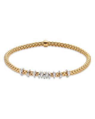 FOPE - 18K Yellow Gold Prima Diamond Flex'it Bracelet