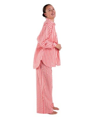 Women's Chicory Striped Woven-Cotton Pajama Pants