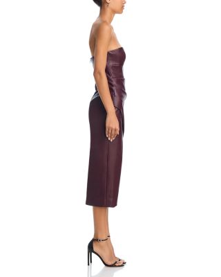 Bardot Kai Faux Leather Midi Dress | Bloomingdale's Women