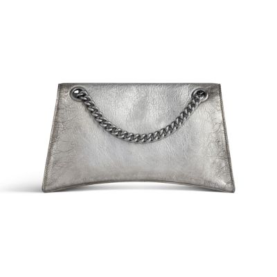 Crush Small Chain Bag Dirty Effect with Souvenirs and Rhinestones