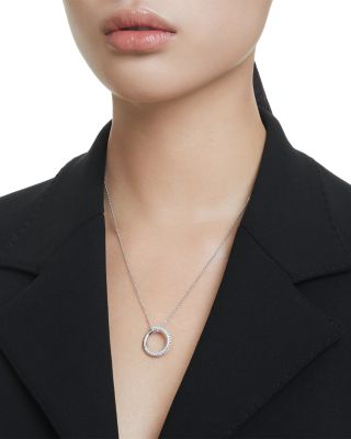 Dextera Pav&eacute; Pendant Necklace, 19.75"