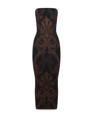 Metallic Jacquard Dress