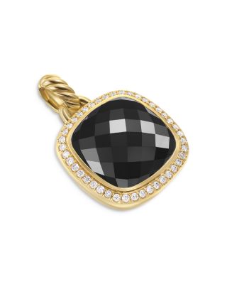 David Yurman - Albion&reg; Pendant in 18K Yellow Gold with Gemstones and Diamonds, 15mm