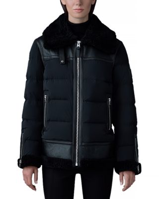 Mackage - Vanna Mixed-Media Shearling Down Jacket