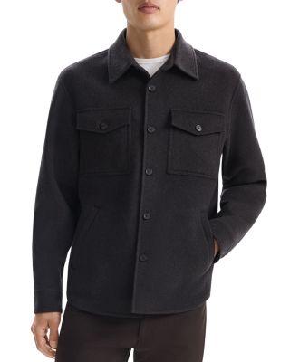 Theory - Shirt Jacket in Double Face Wool & Cashmere