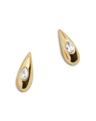 Baublebar Eliana Crystal Tear Shape Drop Earrings in Gold Tone