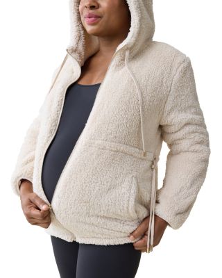 Ingrid & Isabel - Maternity Teddy Zip Up Jacket