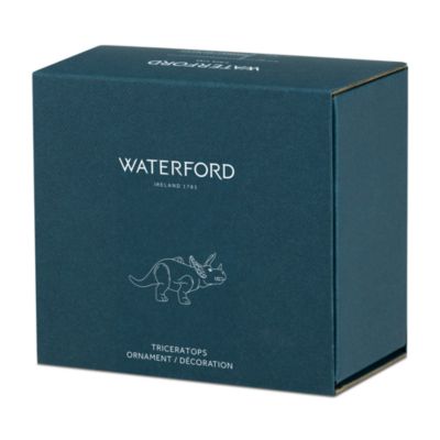 Christmas Triceratops Gold Tone Ornament