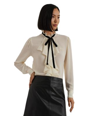 Ralph Lauren - Ruffle Trim Top