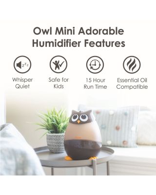 Adorable Humidifier, Mini Owl, Cool Mist Humidifier with Vapor Tray, 0.5 Gal.