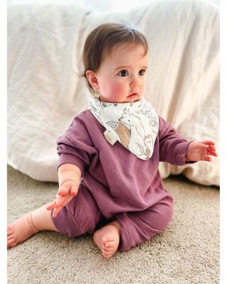 Ezra Woodland Muslin Bib Set, 3 Pack - Ages 0-36 Months