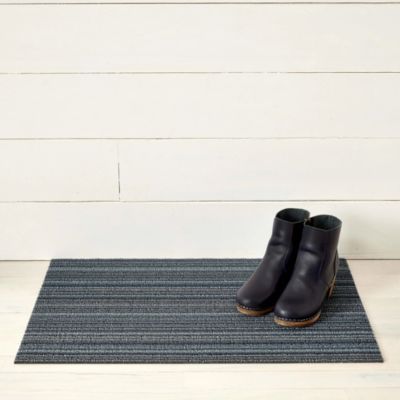 Skinny Stripe Shag Doormat, 18" x 28"