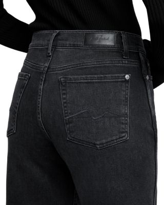 7 For All Mankind Calie Straight Explorer Jeans, Mid Blu, 23W Donna
