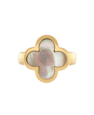 Pre-Owned Van Cleef & Arpels - Pure Alhambra Ring 18K Gold and Mother of Pearl